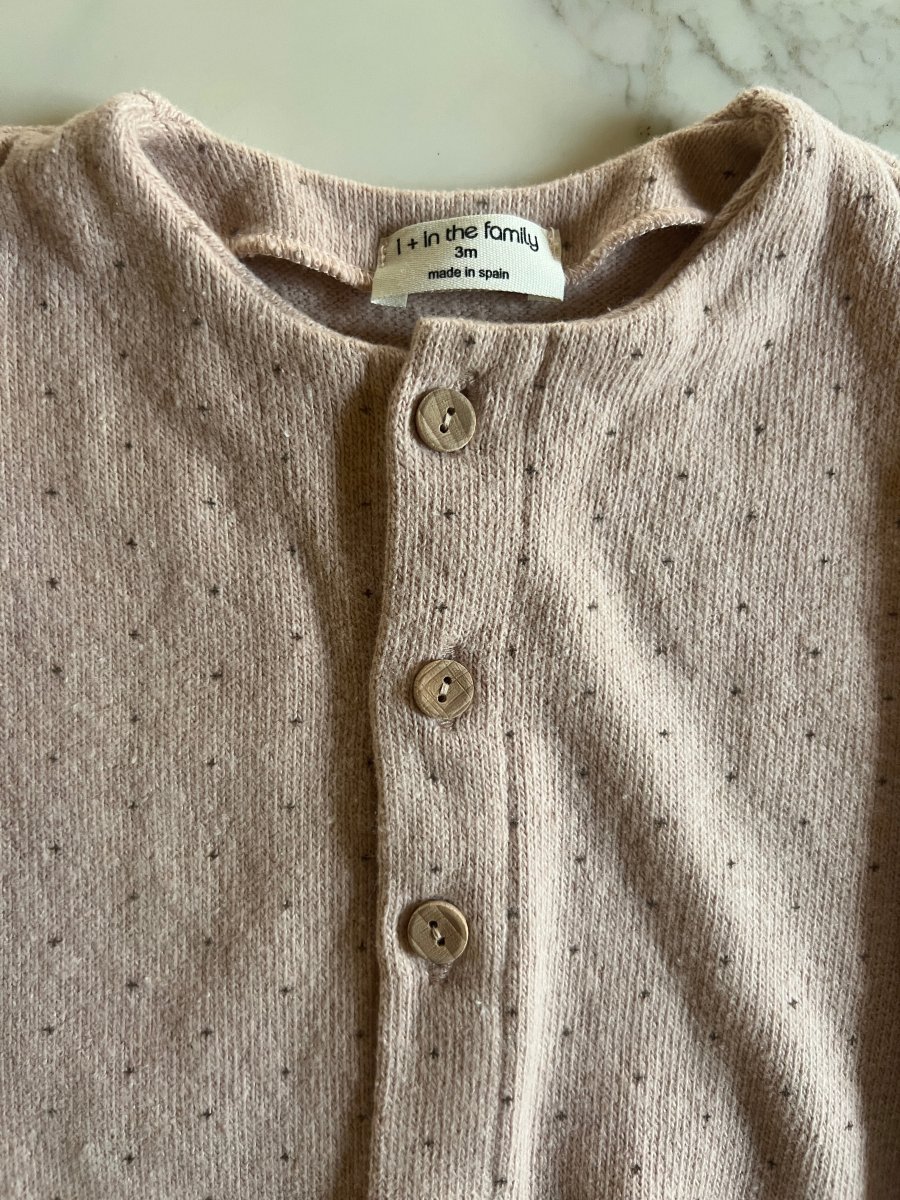 1 + in the family - Pyjama vieux rose T.3 mois – Image 3