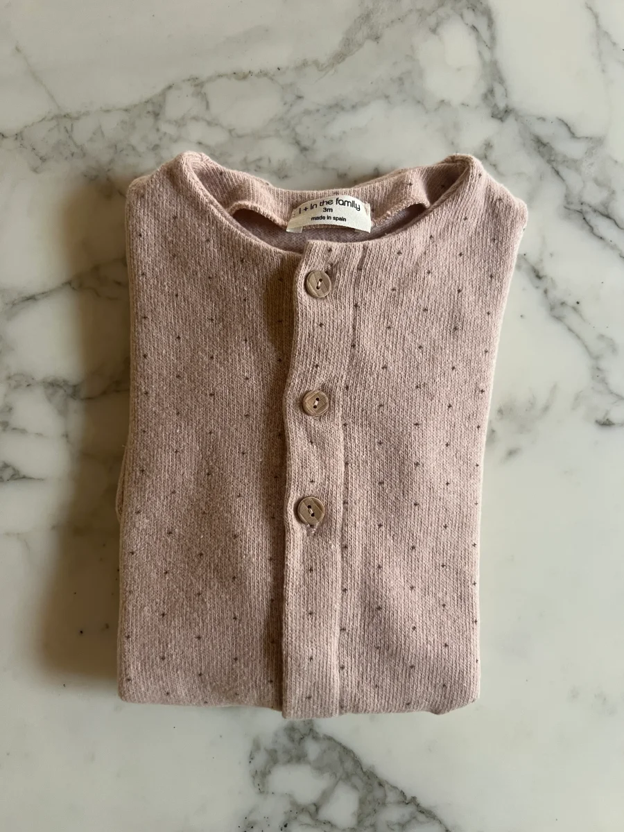 1 + in the family - Pyjama vieux rose T.3 mois – Image 4