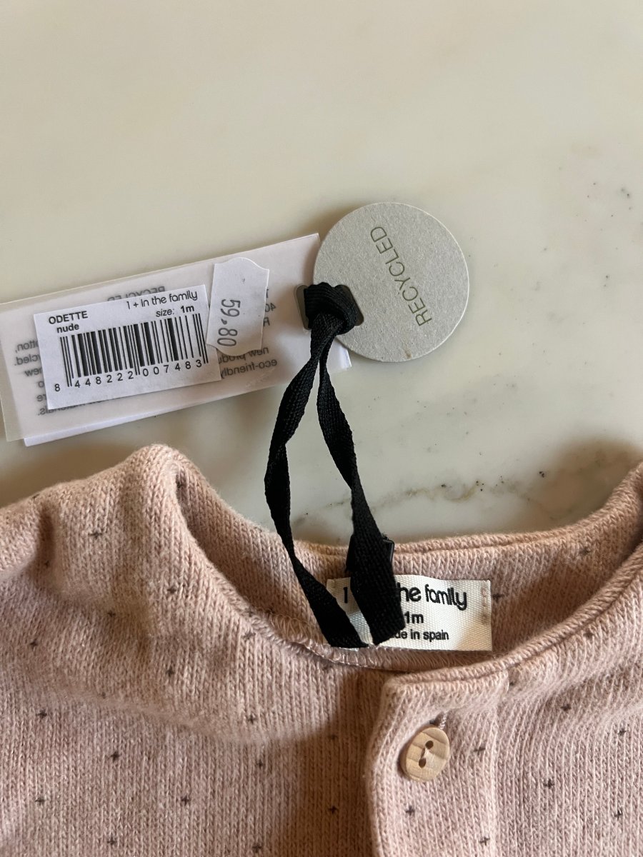 1 + in the family - Pyjama vieux rose Neuf T.1 mois – Image 3