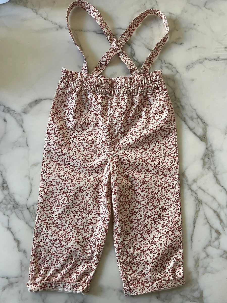 Cyrillus - Salopette à fleurs T.18 mois