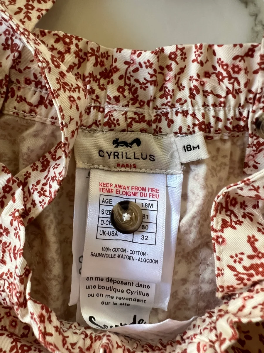 Cyrillus - Salopette à fleurs T.18 mois – Image 6