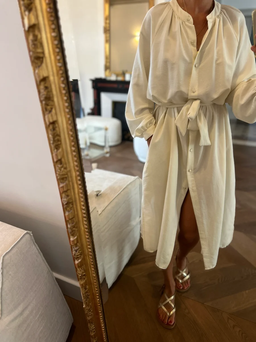 Vie Ta Vie Paris - Robe longue ecrue – Image 3