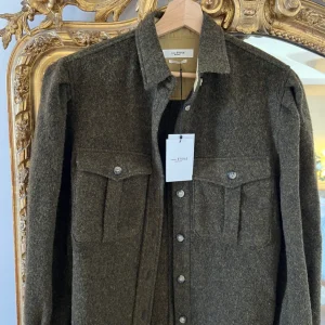 Isabel Marant -  Surchemise Florrie en laine kaki