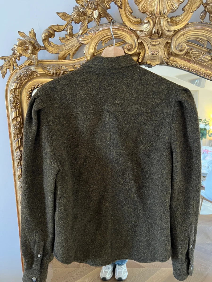 Isabel Marant - Surchemise Florrie en laine kaki – Image 6