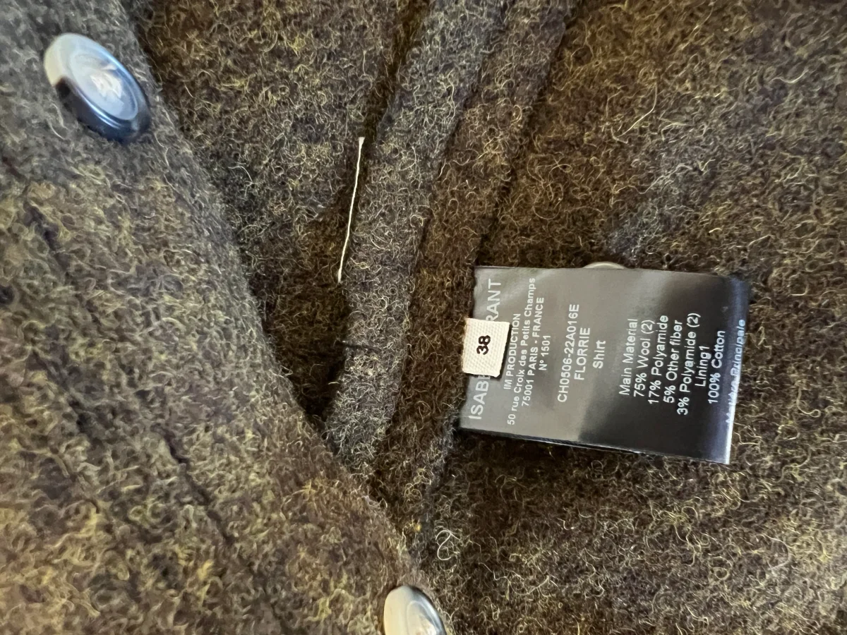 Isabel Marant - Surchemise Florrie en laine kaki – Image 7