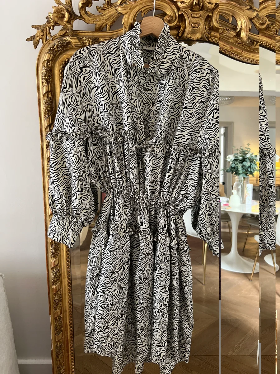 Sandro - Robe longue zébrée – Image 6