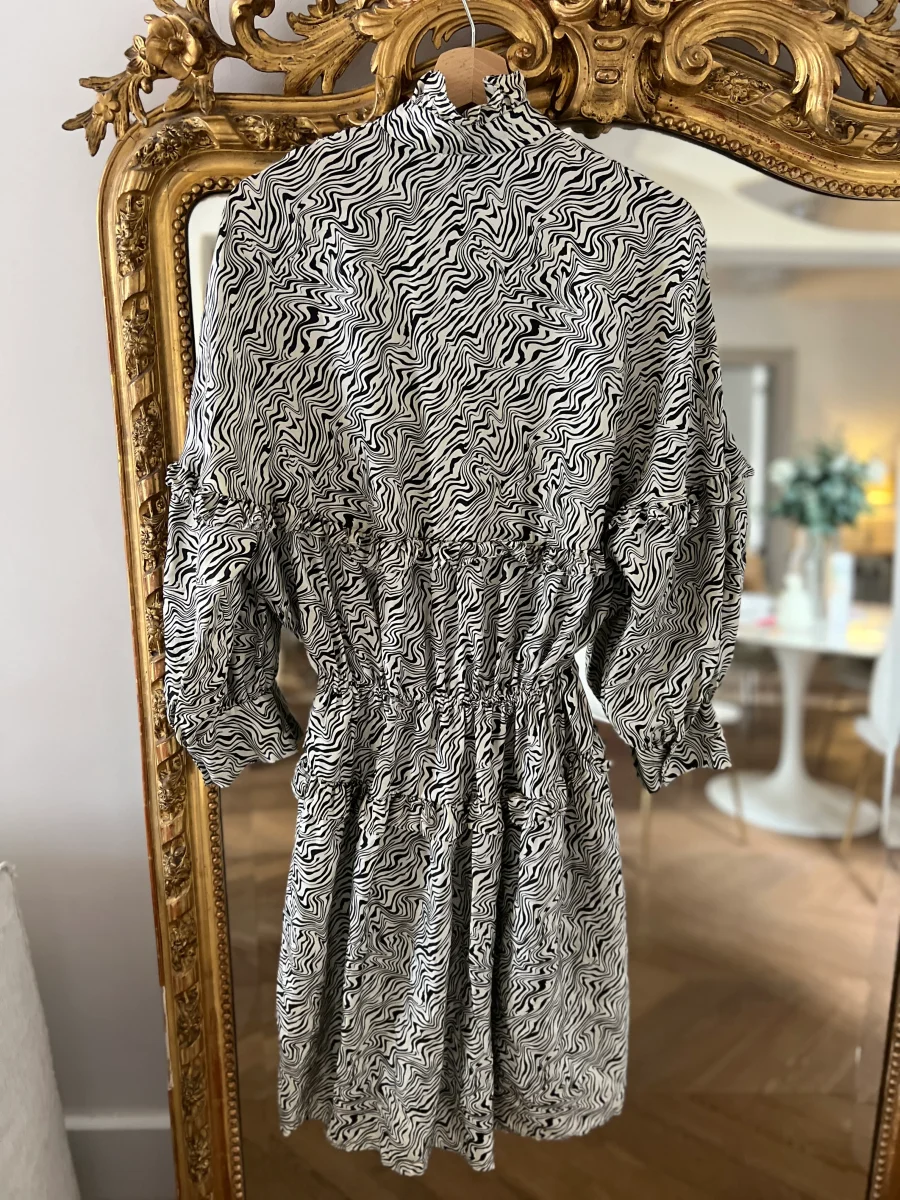 Sandro - Robe longue zébrée – Image 8