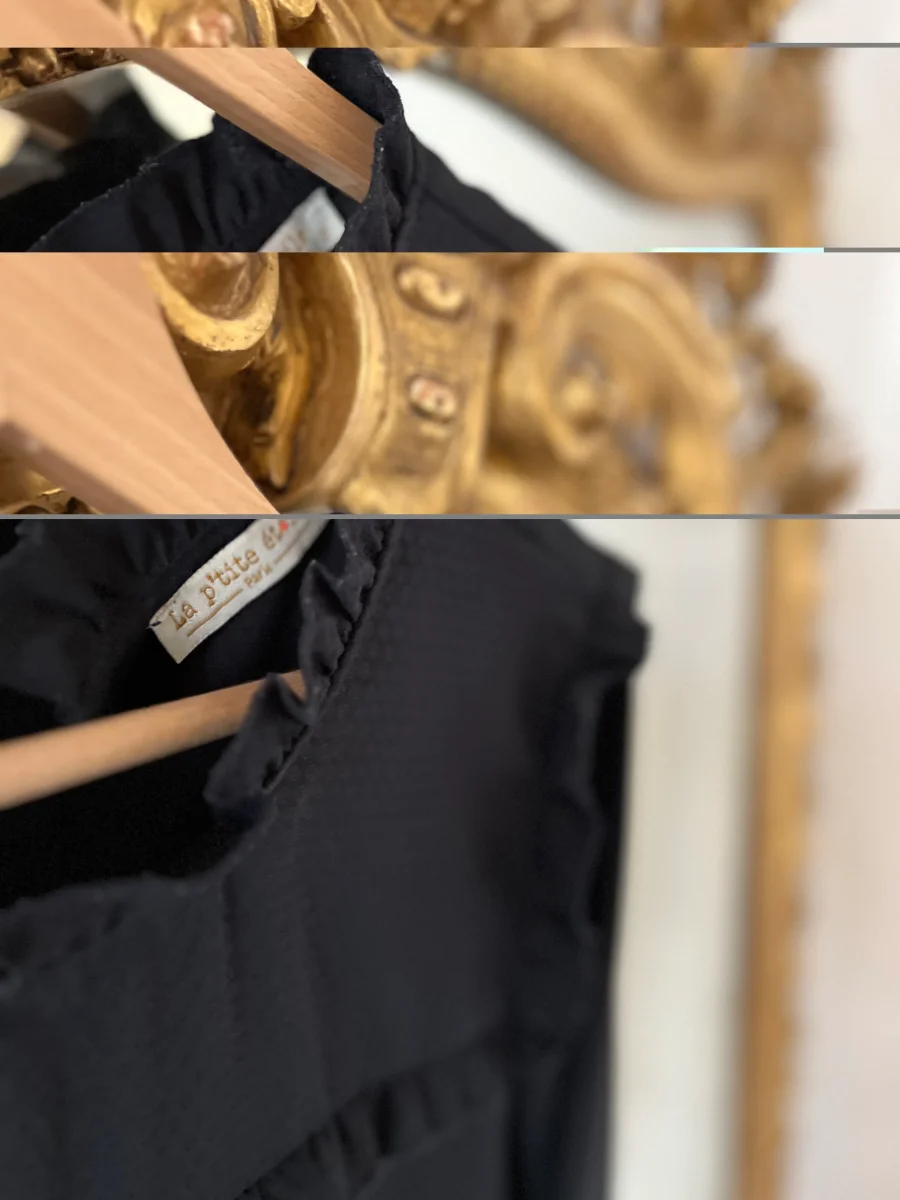 La Petite étoile - Blouse bleu marine col montant – Image 7