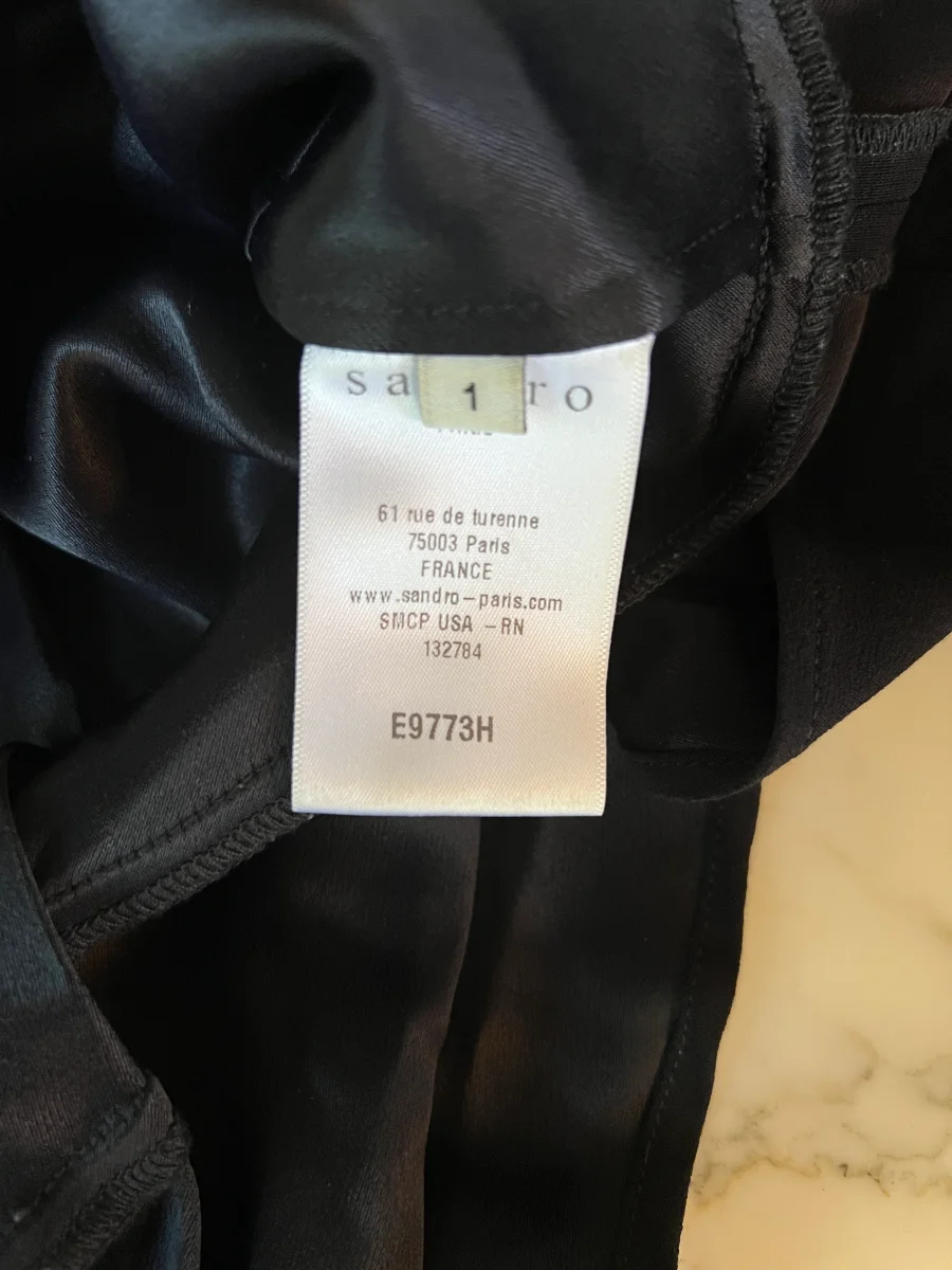 Haut Sandro noir transparence – Image 8