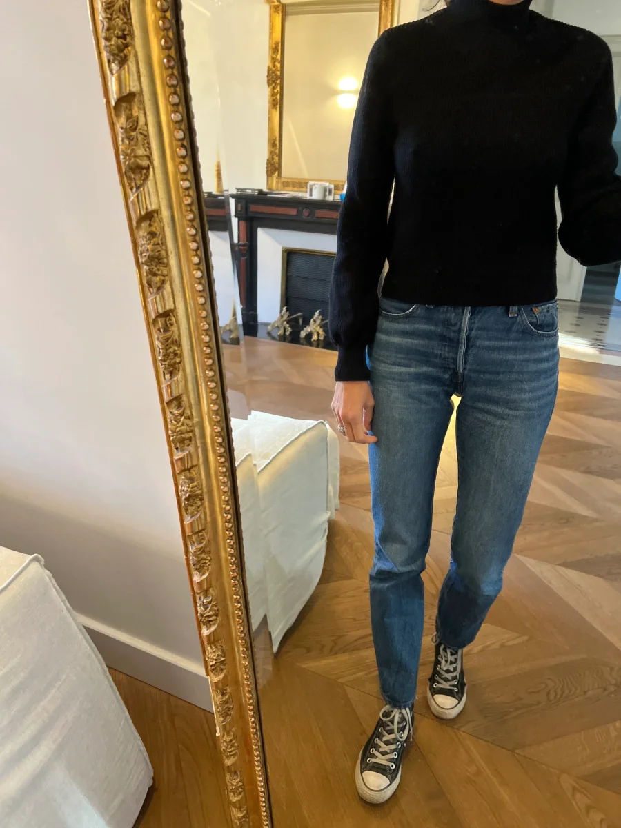 Pull Zara noir col montant – Image 2