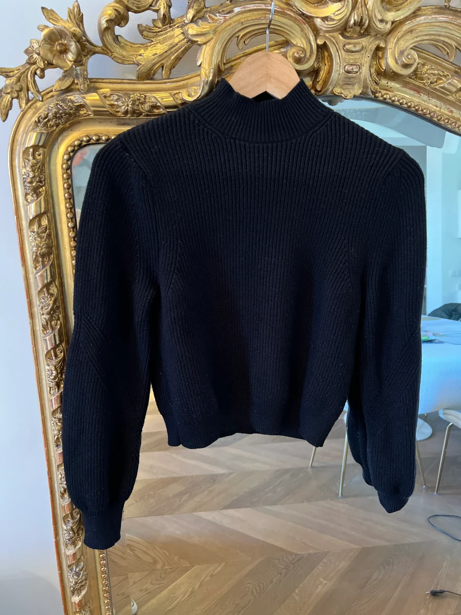 Pull Zara noir col montant – Image 4