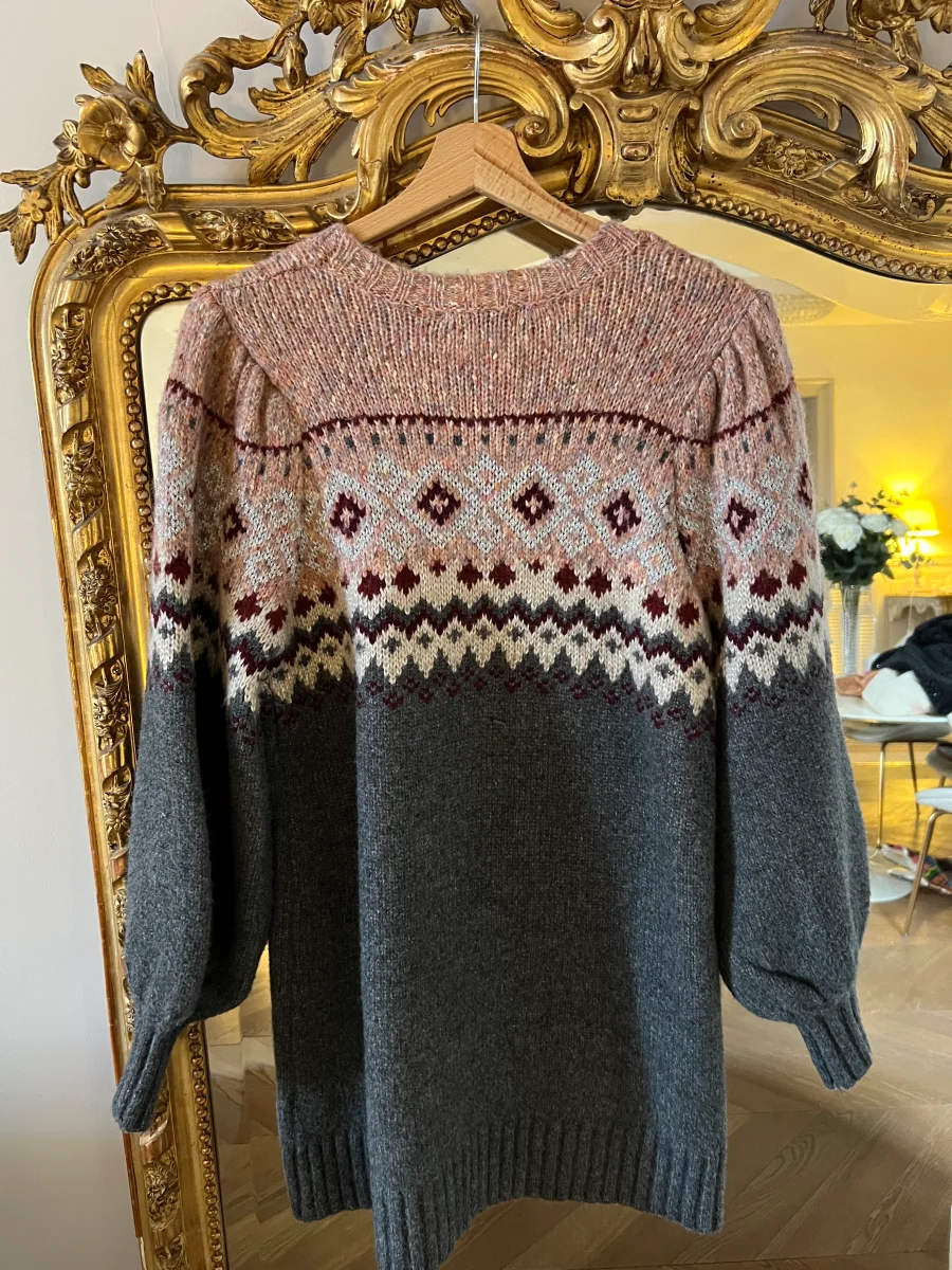 Zara - Robe Pull coloré grosse mailles – Image 4