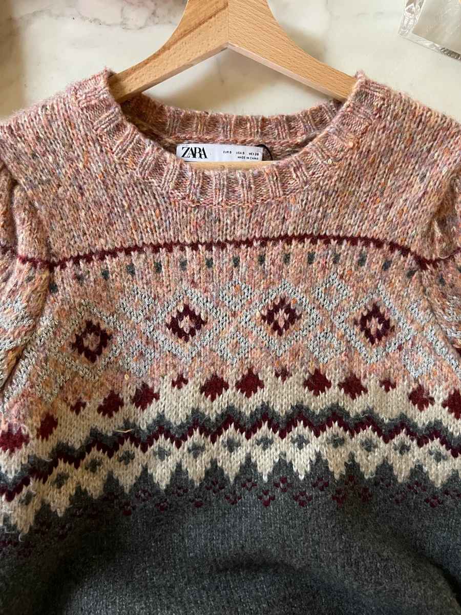 Zara - Robe Pull coloré grosse mailles – Image 5