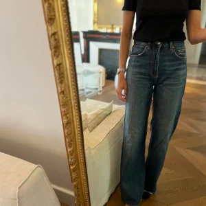 T shirt noir Zara classique col rond