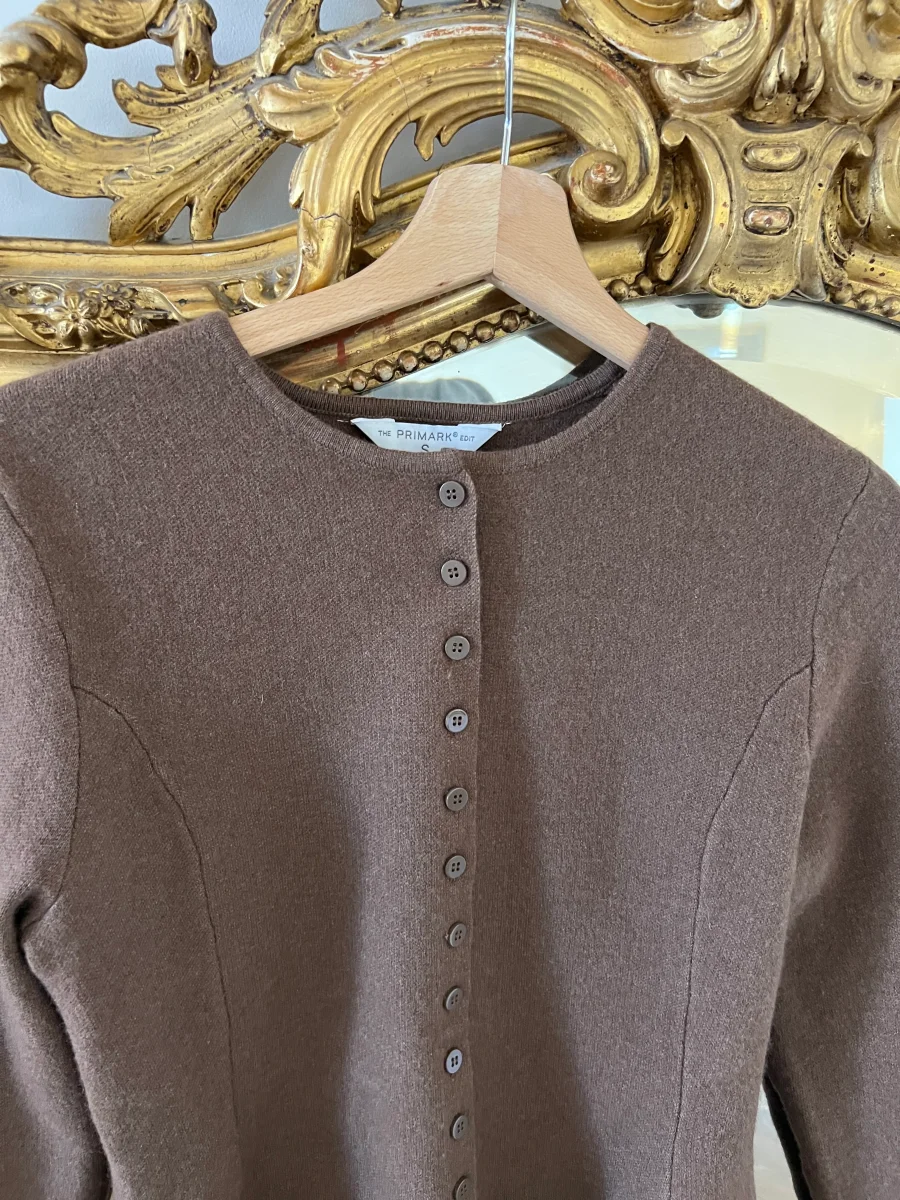 Primark - Gilet à basque marron – Image 7