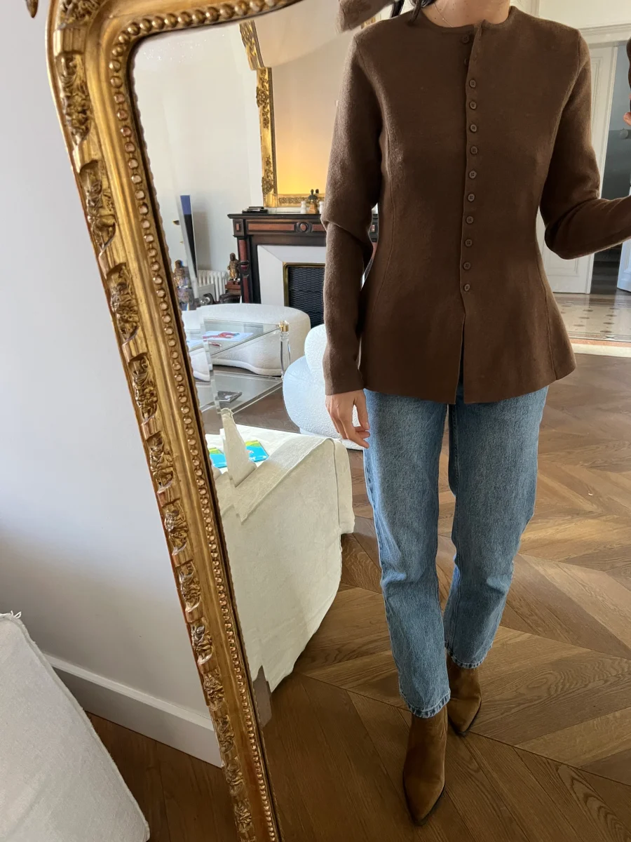 Primark - Gilet à basque marron