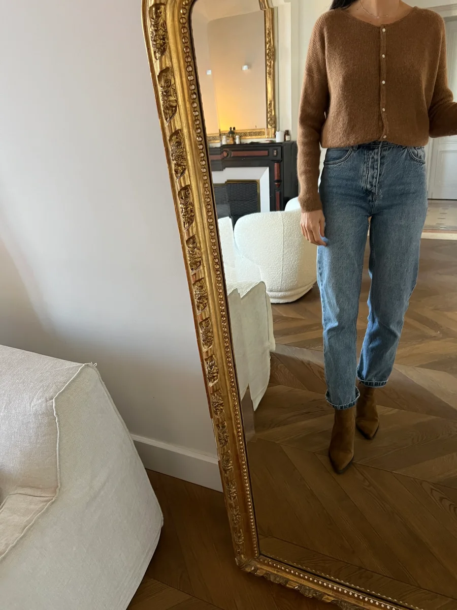 Sézane - Gilet Gaspard marron – Image 3