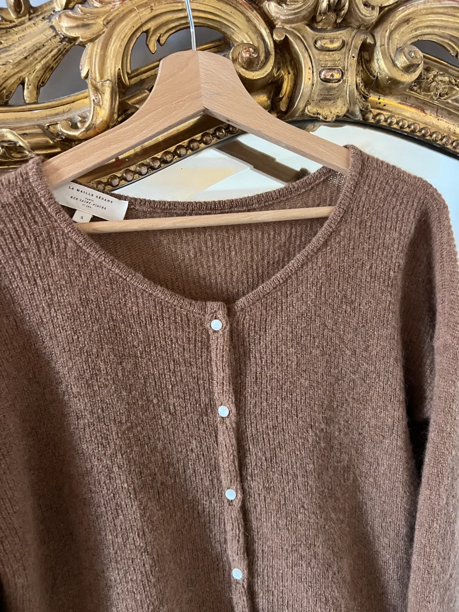 Sézane - Gilet Gaspard marron – Image 6