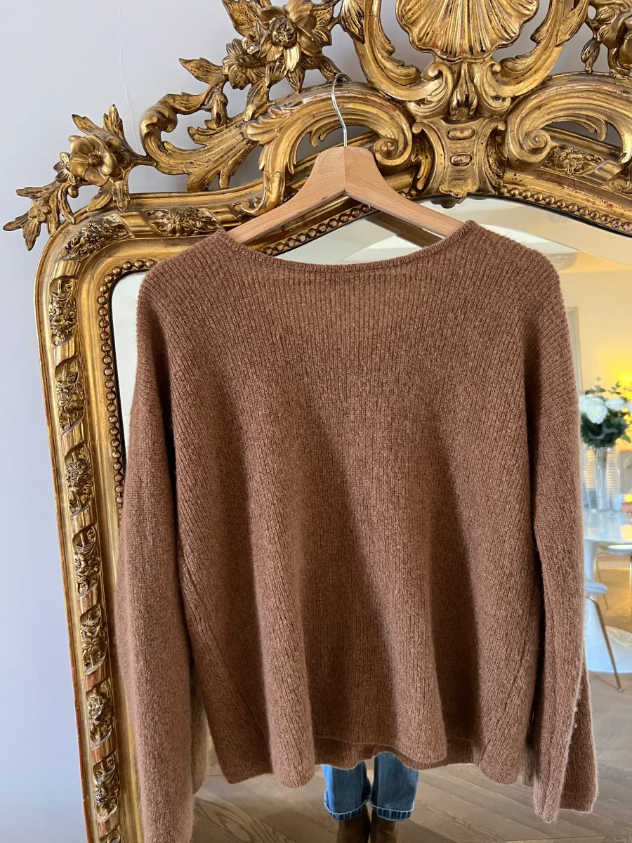 Sézane - Gilet Gaspard marron – Image 7