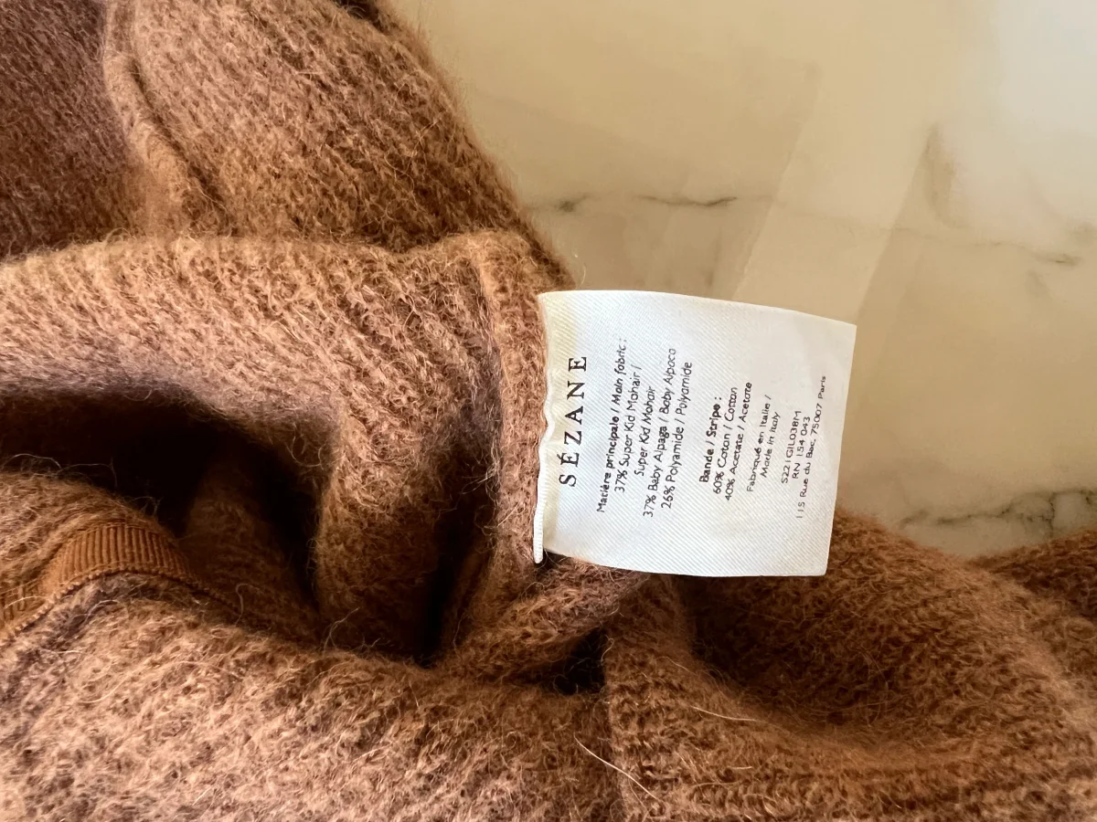 Sézane - Gilet Gaspard marron – Image 9