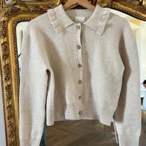 H&M -  Gilet beige boutons dorés