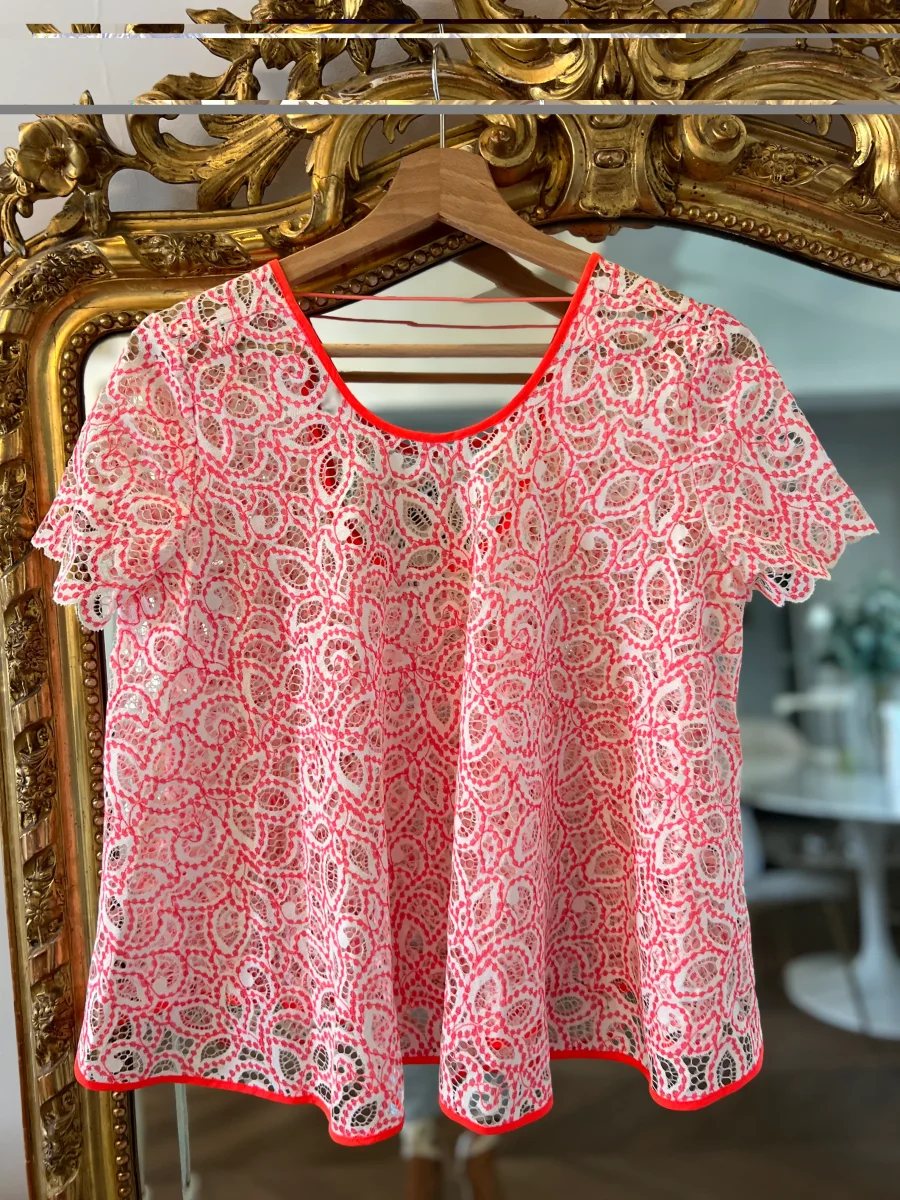 Claudie Pierlot - T shirt dentelle fluo – Image 5