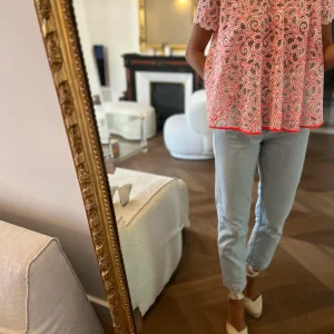 Claudie Pierlot - T shirt dentelle fluo