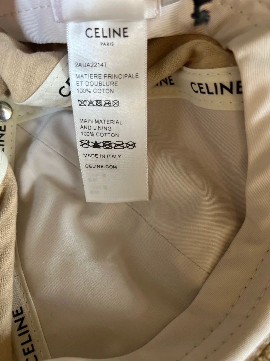 Celine - Casquette en velours beige neuve – Image 8
