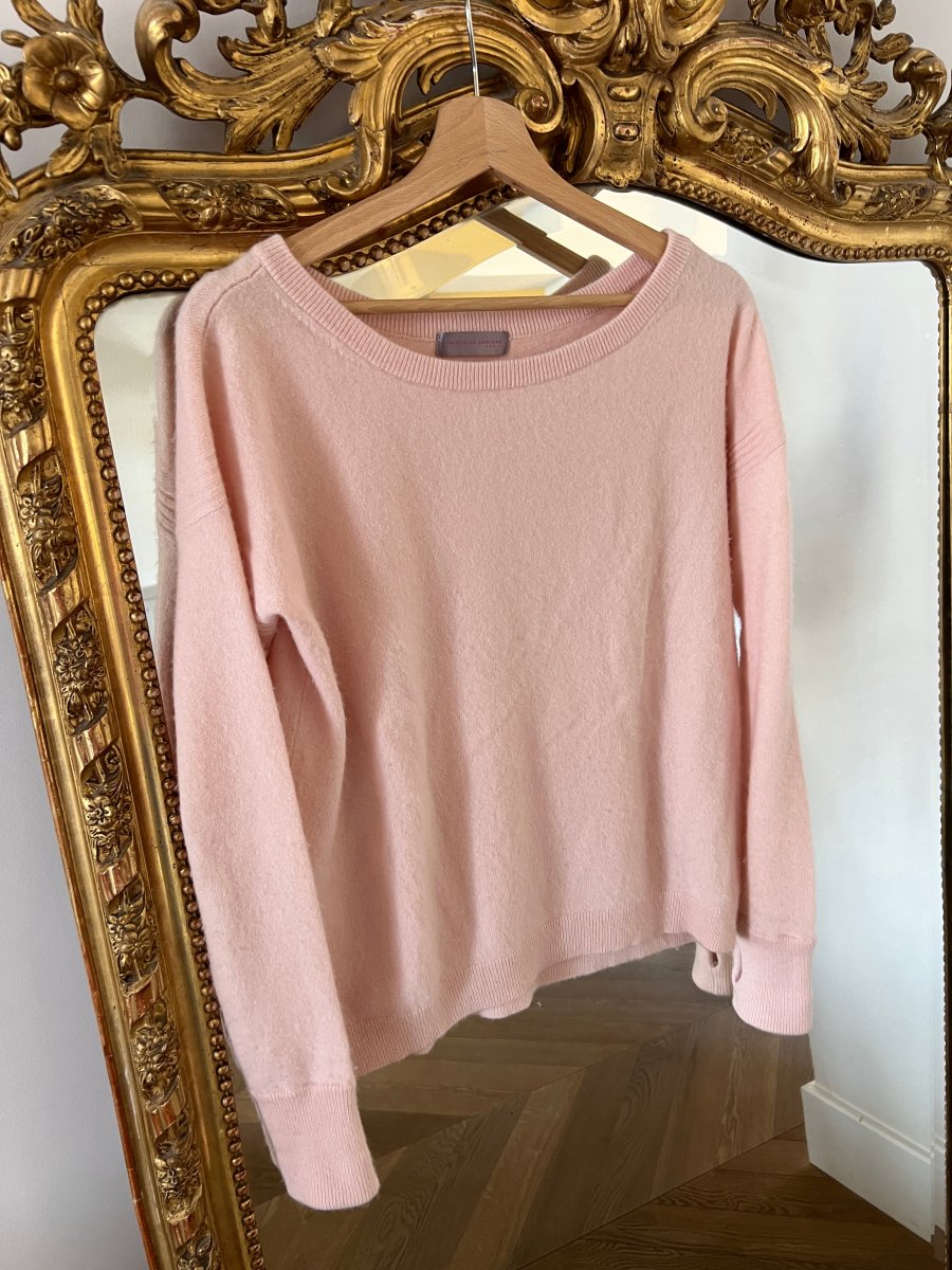 Princesse tam tam - Pull en cachemire rose pale – Image 5