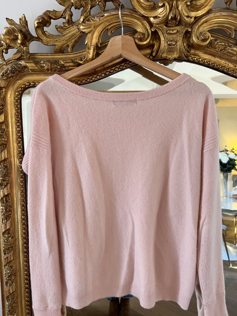 Princesse tam tam - Pull en cachemire rose pale – Image 7