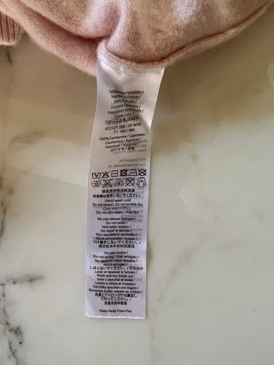 Princesse tam tam - Pull en cachemire rose pale – Image 9