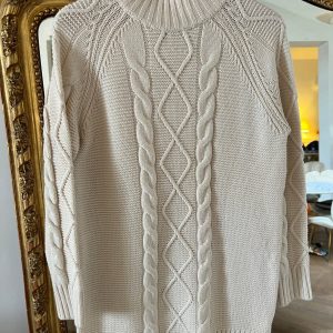 Pimkie - Robe Pull beige maille tressée