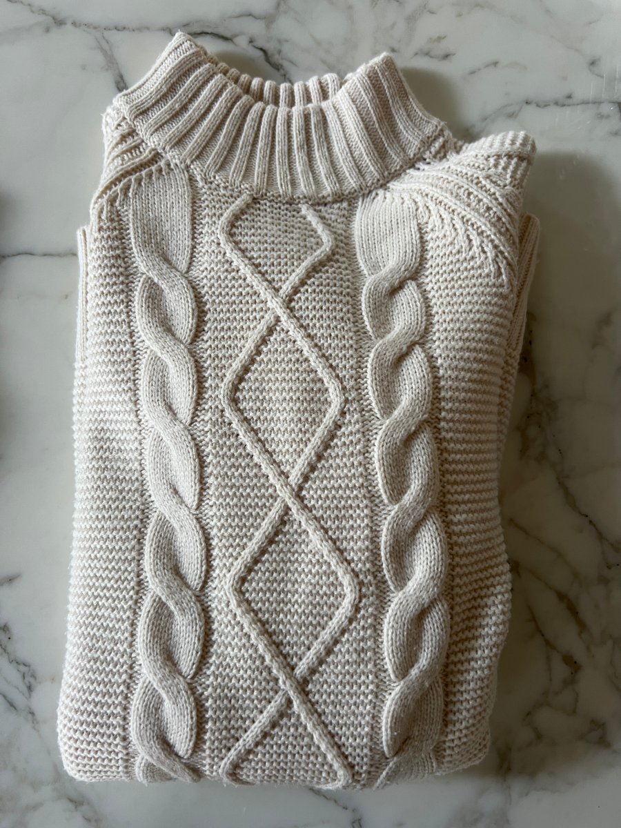 Pimkie - Robe Pull beige maille tressée – Image 6