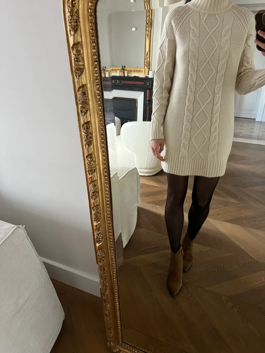 Pimkie - Robe Pull beige maille tressée – Image 7