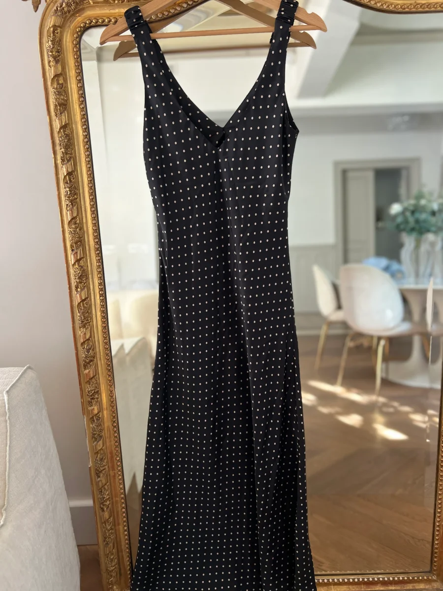 Robe Zara satinée à pois – Image 8