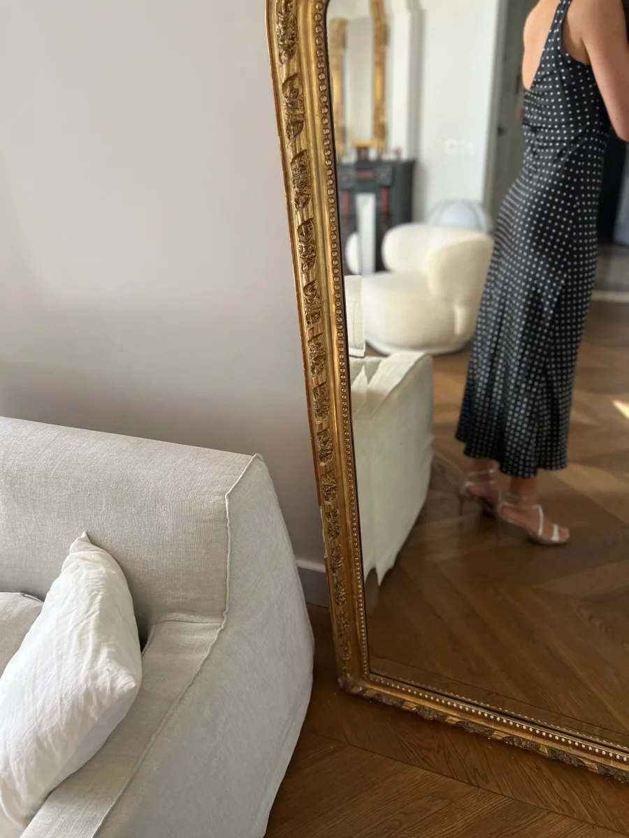 Robe Zara satinée à pois – Image 5