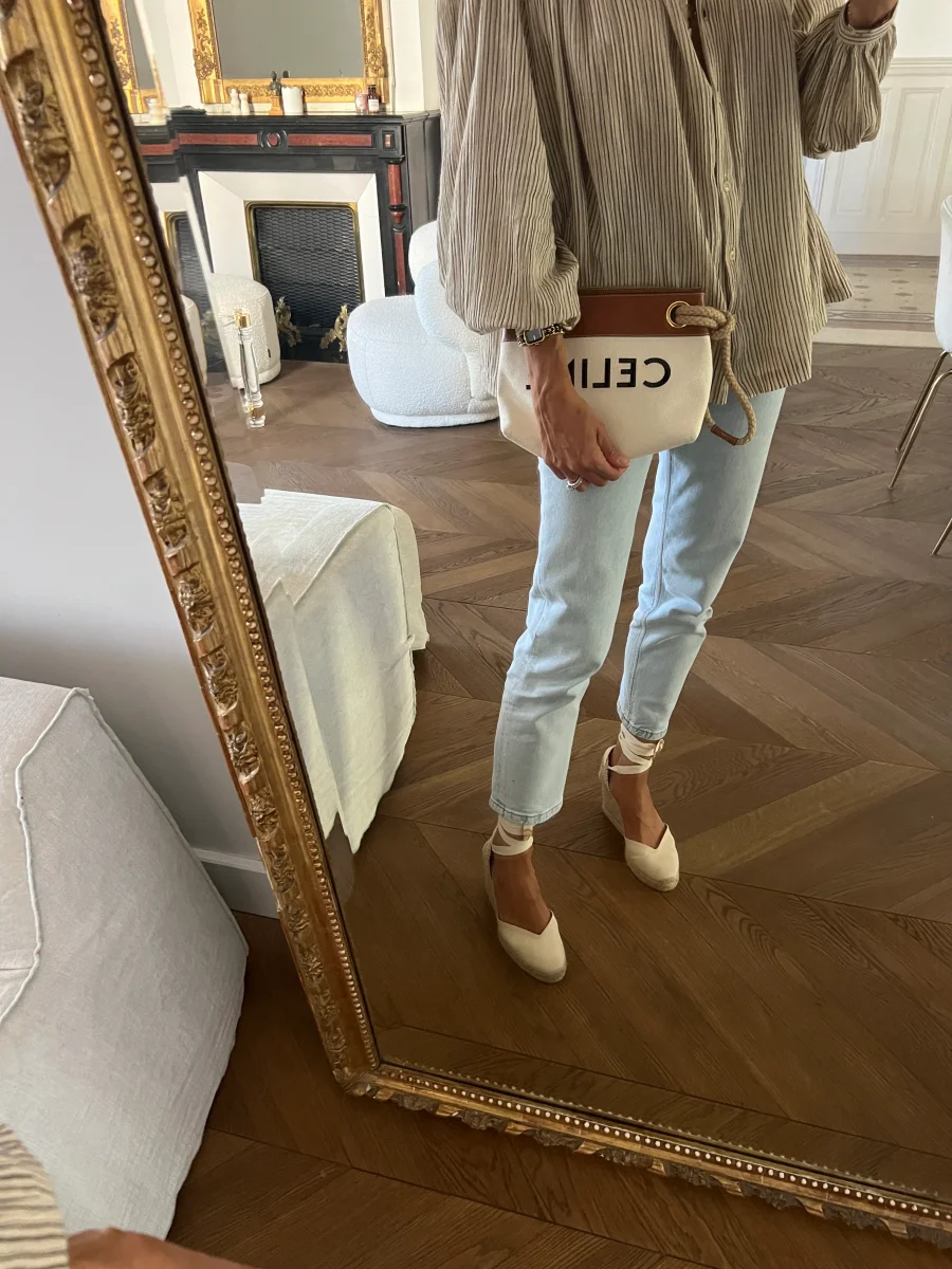 Celine - Pochette ecrue et camel – Image 2