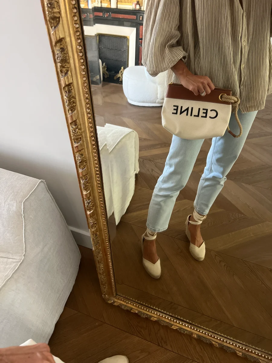Celine - Pochette ecrue et camel – Image 3