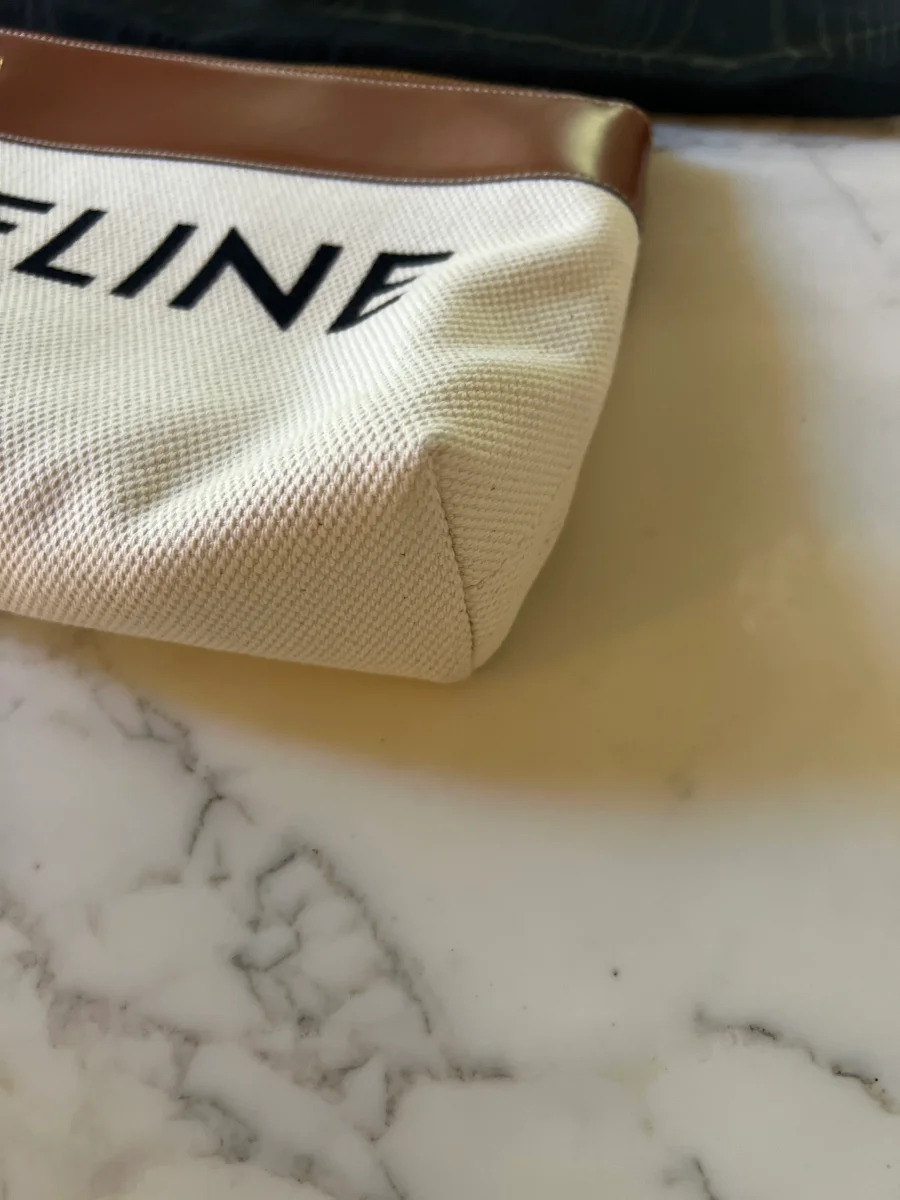 Celine - Pochette ecrue et camel – Image 7