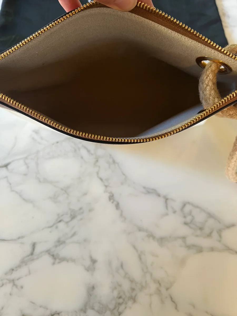 Celine - Pochette ecrue et camel – Image 9