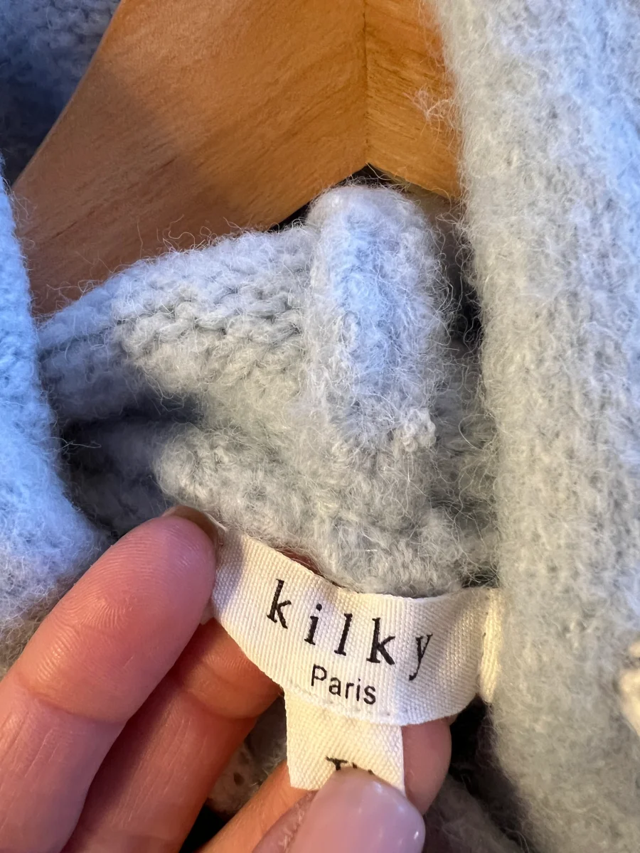 Pull à capuche Kilky bleu ciel – Image 7