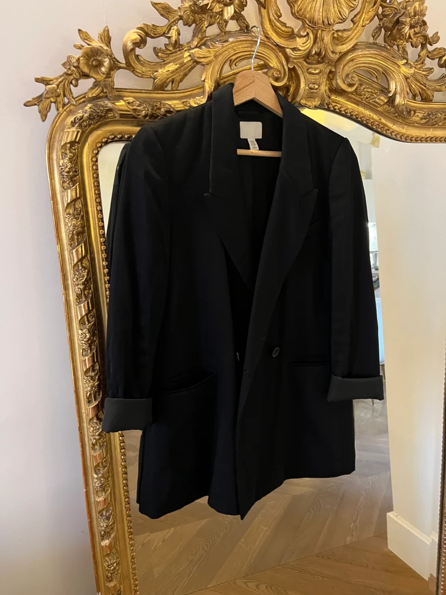 H&M - Blazer fluide noir – Image 3
