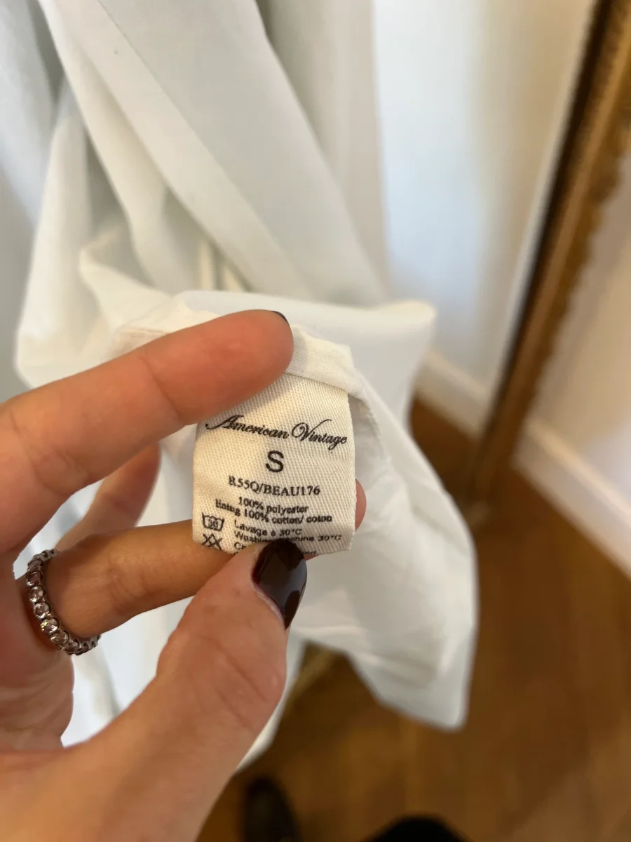 Veste American Vintage Blanche fluide – Image 7