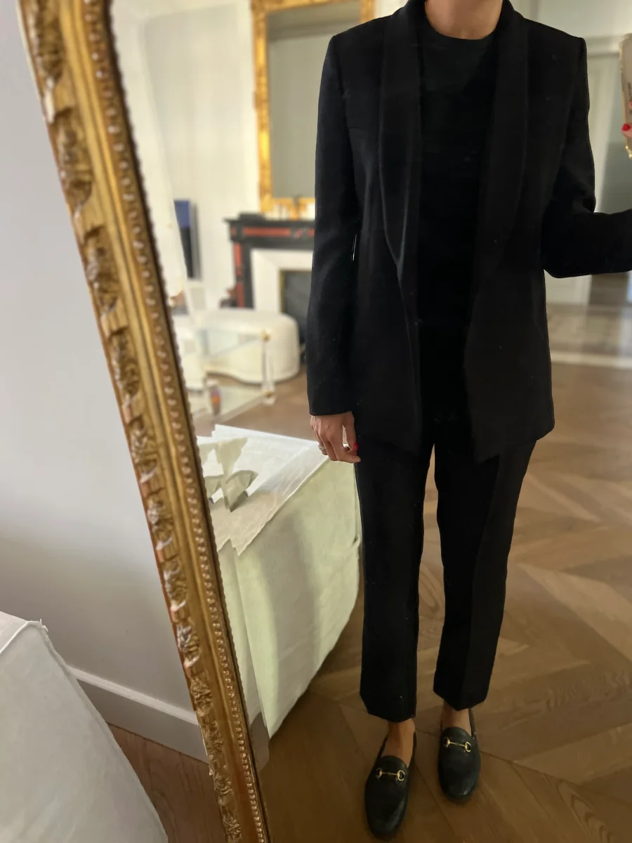 Ba&sh - Blazer Niro noir fluide – Image 2