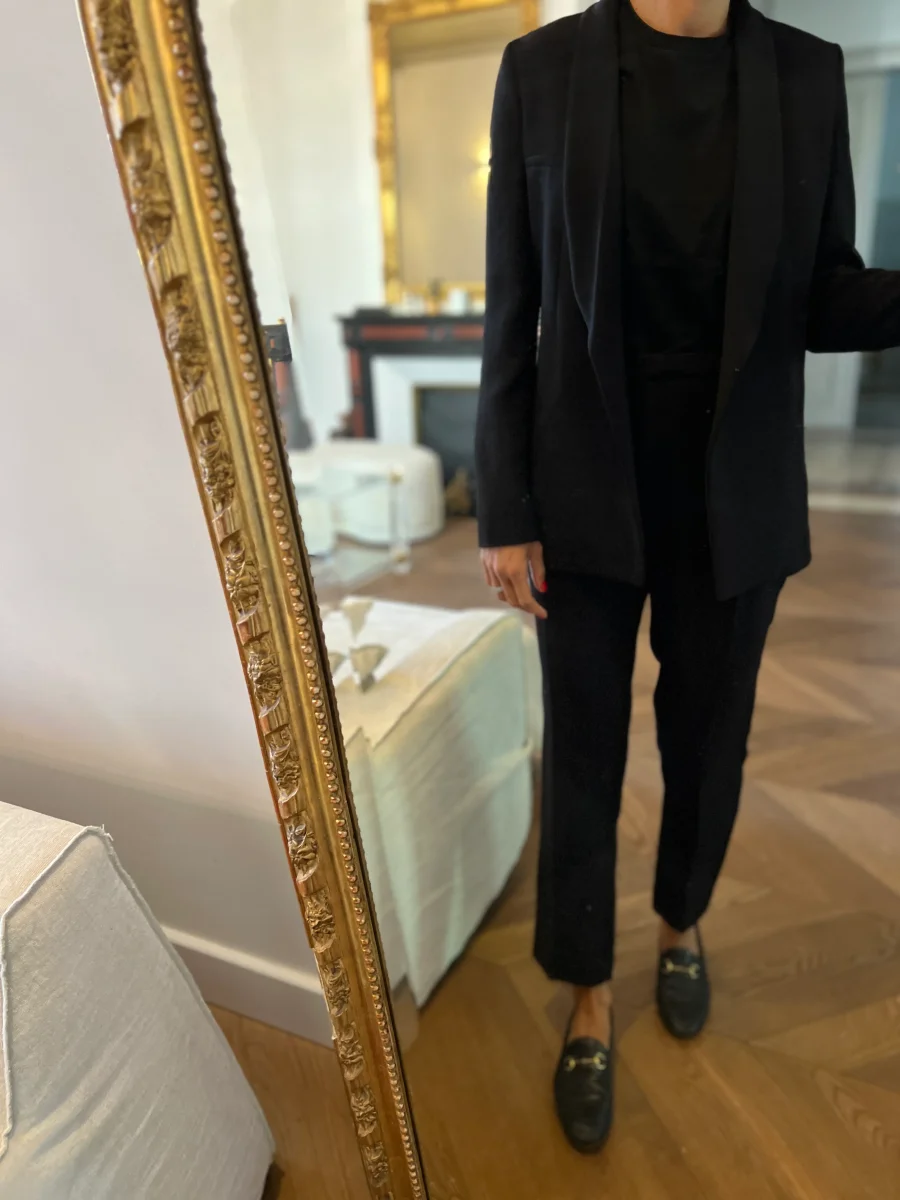 Ba&sh - Blazer Niro noir fluide – Image 5