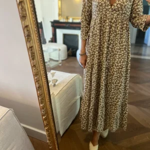 Banditas - Robe longue marron beige