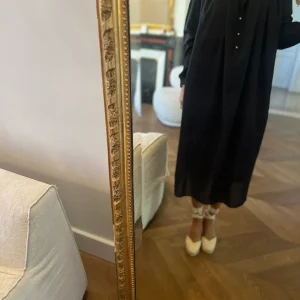 Laurence Bras - Robe neuve noire longue boutons diamants