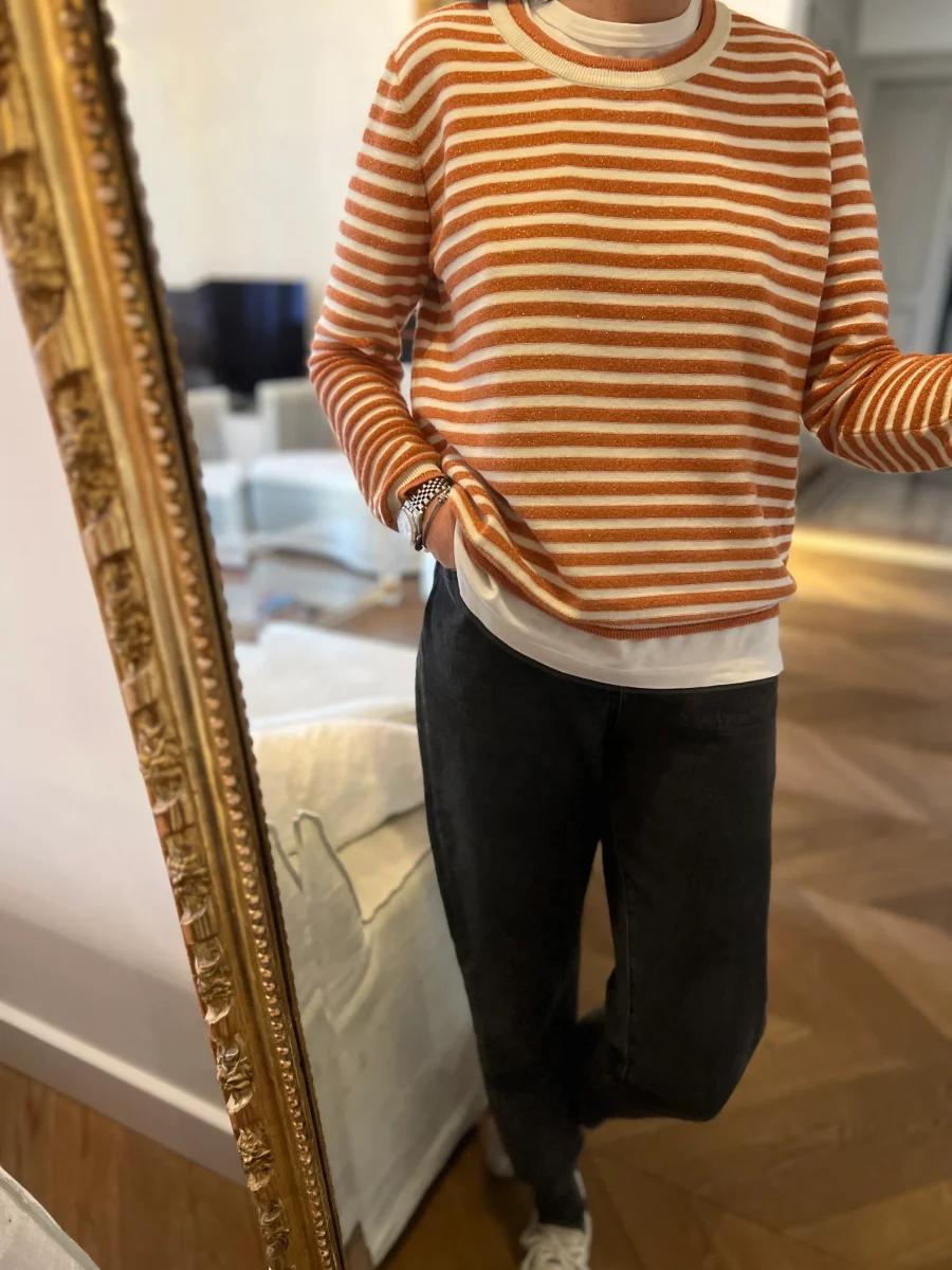 Pull Des Petits Hauts à rayures irisées – Image 9