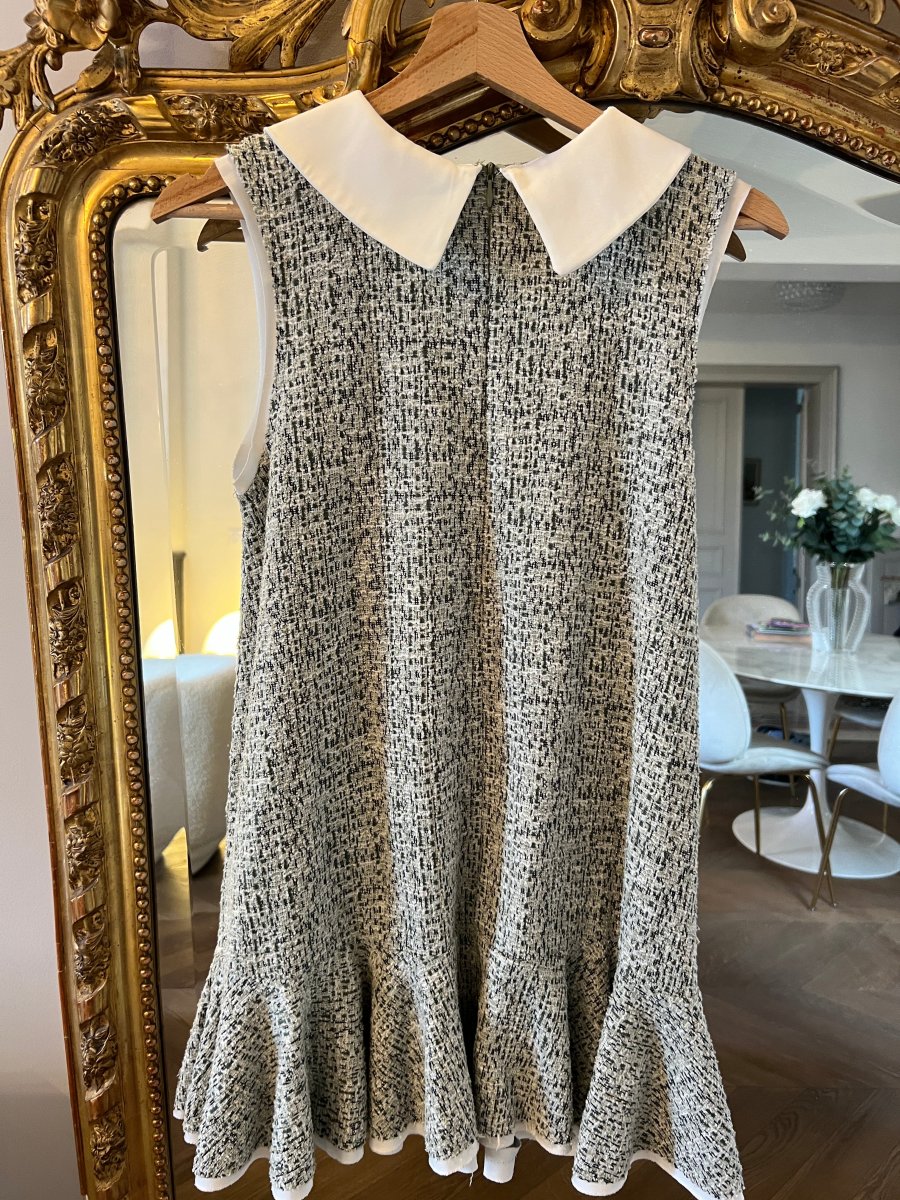 Zara - Robe col blanc noeud noir – Image 7