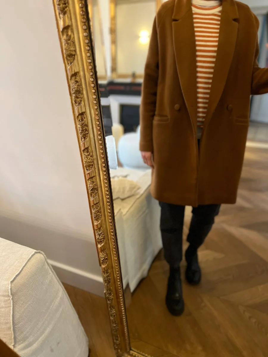 Manteau Des Petits Hauts marron camel – Image 4